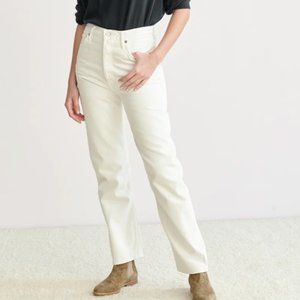 White Agolde 90's Pinch Waist Jean